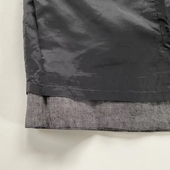 Banana Republic Chambray Tie Waist Skirt Sz 0 Mini Office Siren Casual Chic - Picture 11 of 12